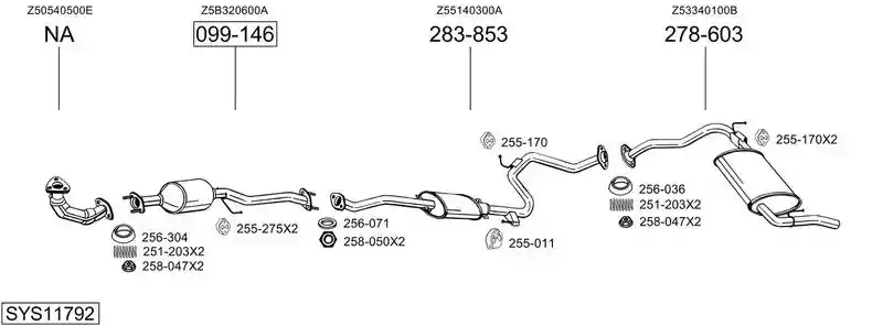BOSAL SYS11792