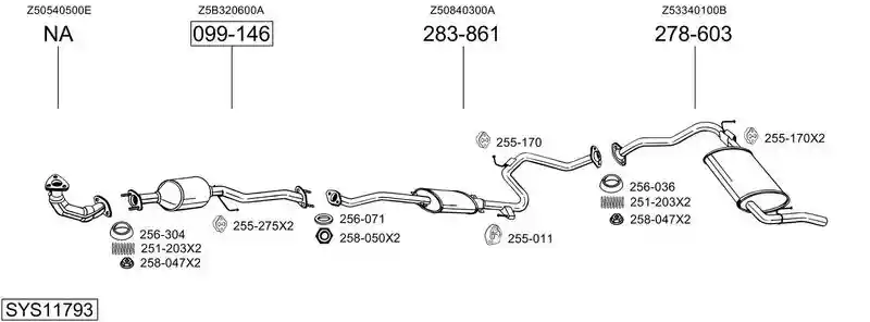 BOSAL SYS11793