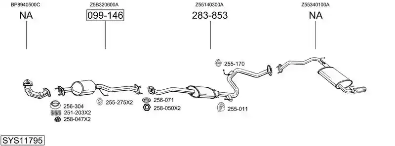 BOSAL SYS11795