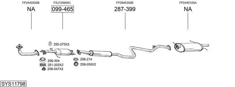 BOSAL SYS11798