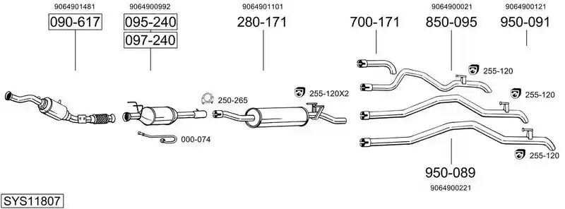 BOSAL SYS11807