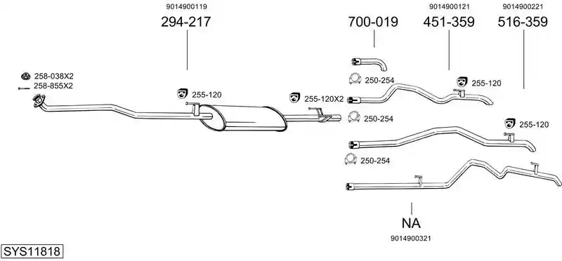 BOSAL SYS11818