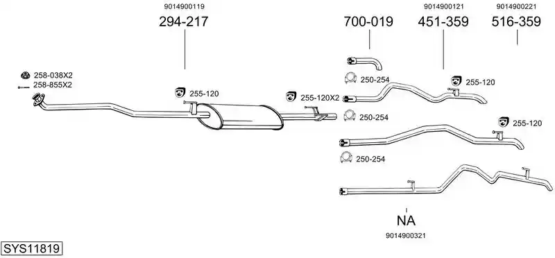 BOSAL SYS11819