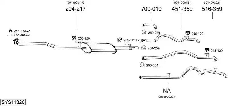 BOSAL SYS11820
