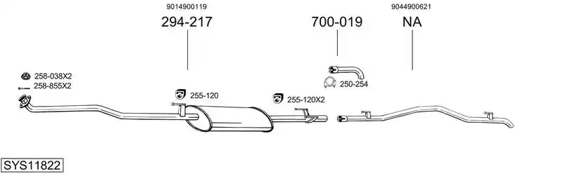 BOSAL SYS11822