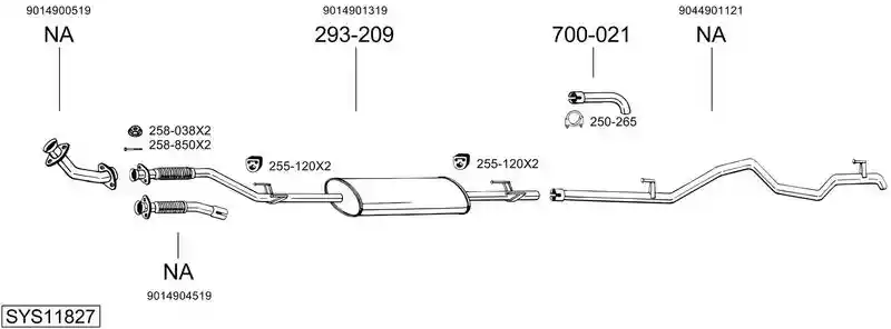 BOSAL SYS11827
