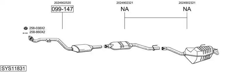 BOSAL SYS11831