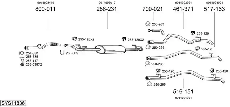 BOSAL SYS11836