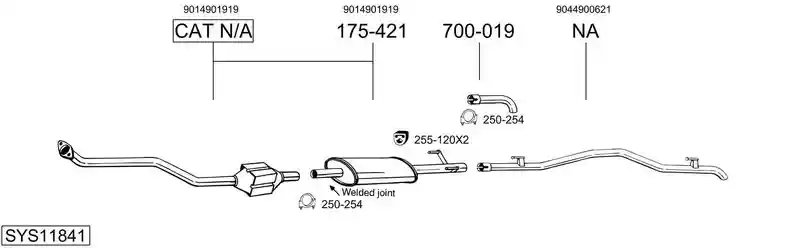 BOSAL SYS11841