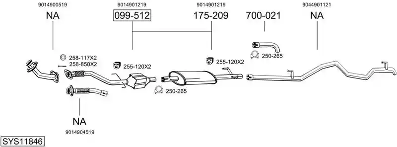 BOSAL SYS11846