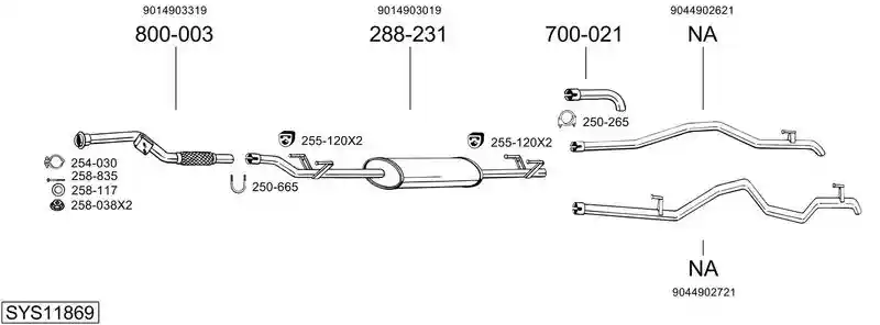 BOSAL SYS11869