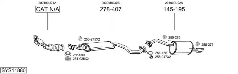 BOSAL SYS11880