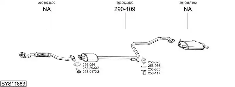 BOSAL SYS11883