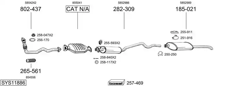 BOSAL SYS11886