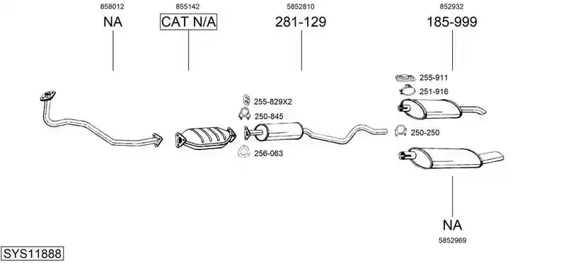 BOSAL SYS11888