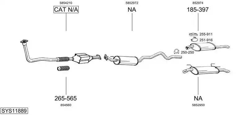 BOSAL SYS11889