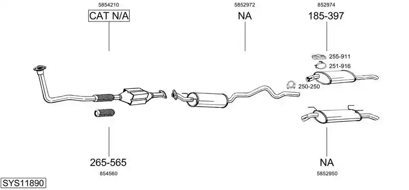 BOSAL SYS11890