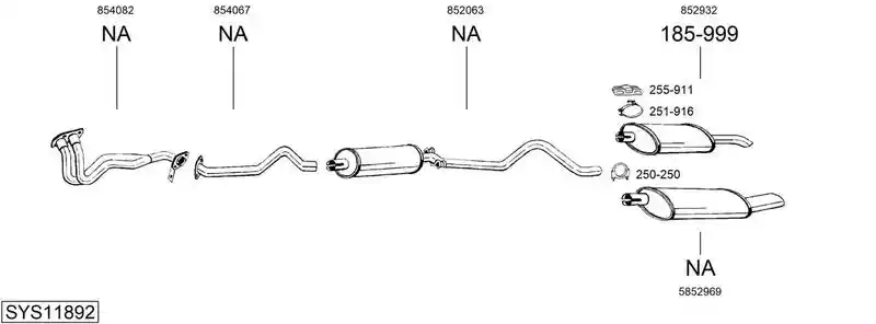 BOSAL SYS11892