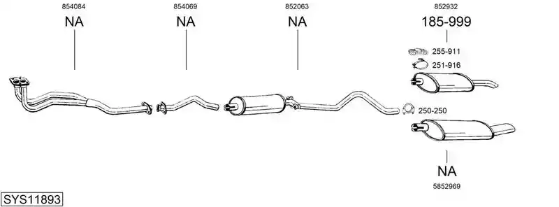 BOSAL SYS11893