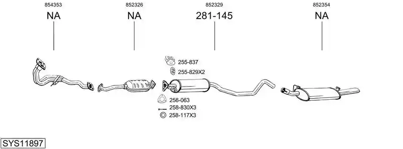 BOSAL SYS11897
