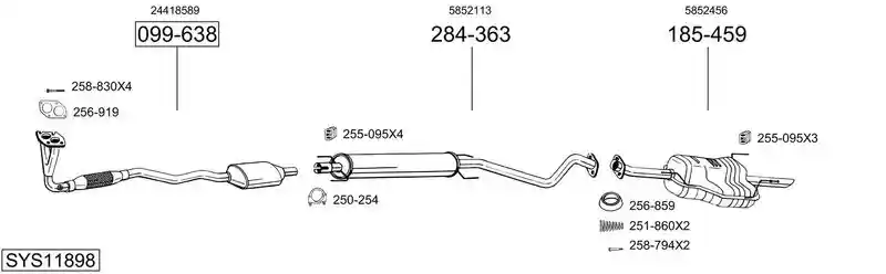 BOSAL SYS11898