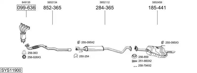 BOSAL SYS11900