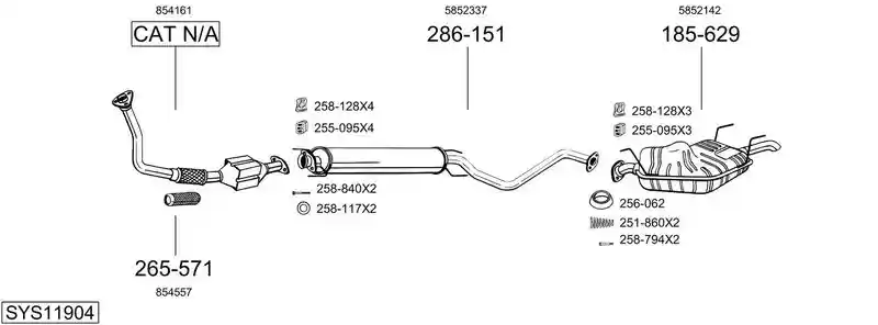 BOSAL SYS11904