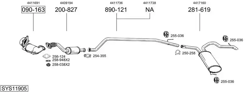 BOSAL SYS11905