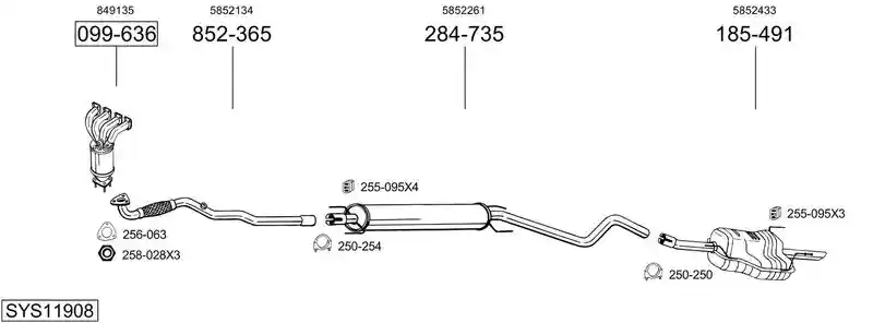 BOSAL SYS11908