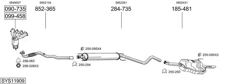 BOSAL SYS11909