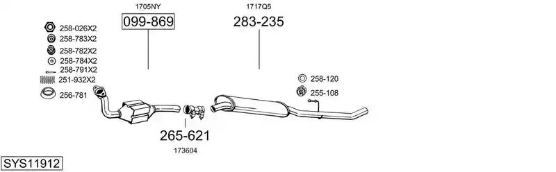 BOSAL SYS11912
