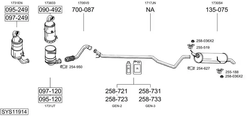 BOSAL SYS11914