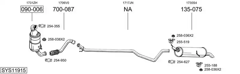 BOSAL SYS11915