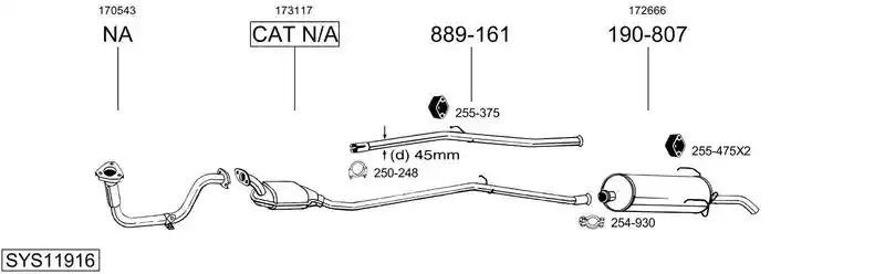 BOSAL SYS11916