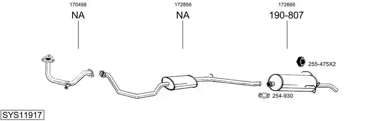 BOSAL SYS11917