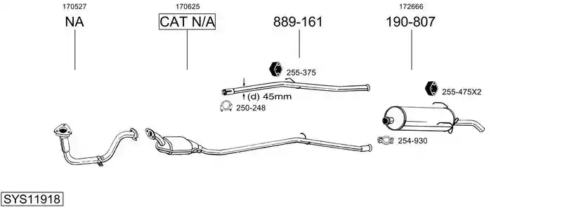 BOSAL SYS11918