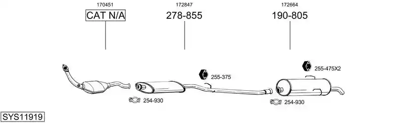 BOSAL SYS11919