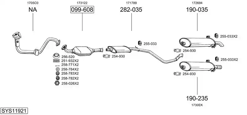 BOSAL SYS11921