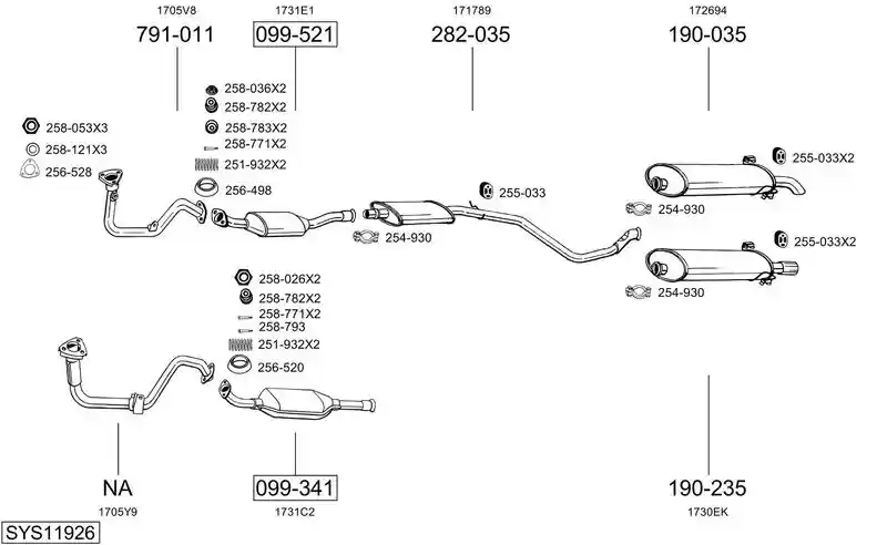 BOSAL SYS11926