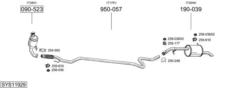BOSAL SYS11929