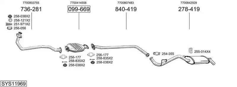 BOSAL SYS11969
