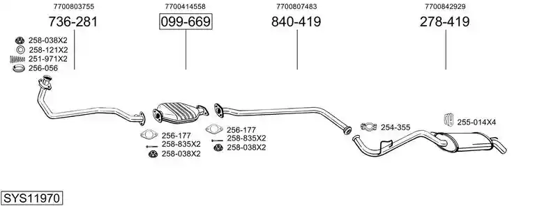 BOSAL SYS11970