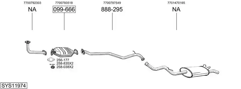 BOSAL SYS11974