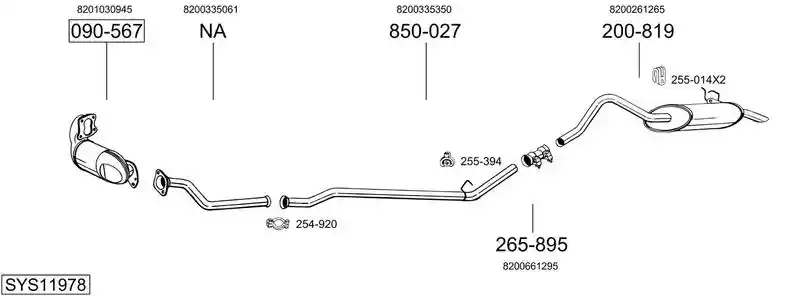 BOSAL SYS11978