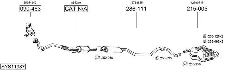 BOSAL SYS11987