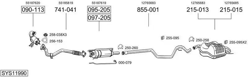 BOSAL SYS11990