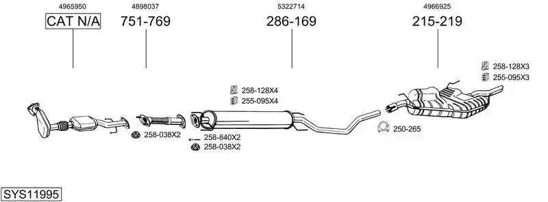 BOSAL SYS11995
