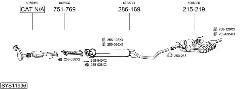 BOSAL SYS11996