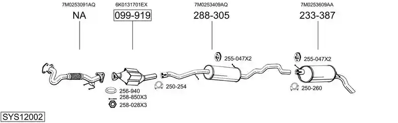 BOSAL SYS12002