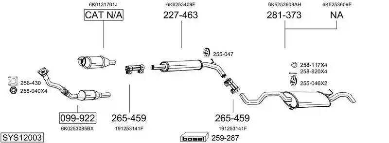 BOSAL SYS12003